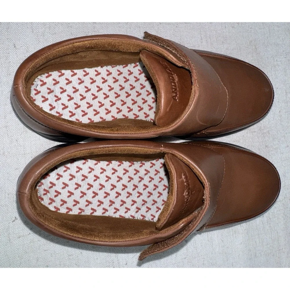 Anodyne No 28 Men's Casual Oxford Dress Shoes Brown 9.5 Extra‎ Wide XW Hook Loop